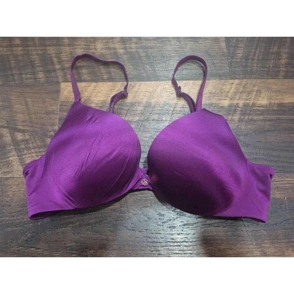 Victorias Secret So Obsessed Pushup Bra Purple So Pretty  34B